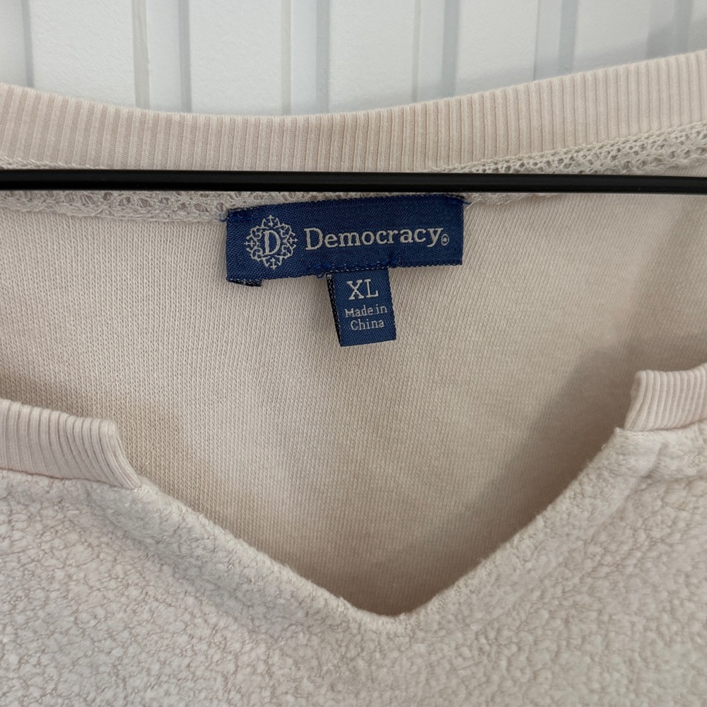 Cream Embroidered Boho Sweatshirt - Picture 3 of 6